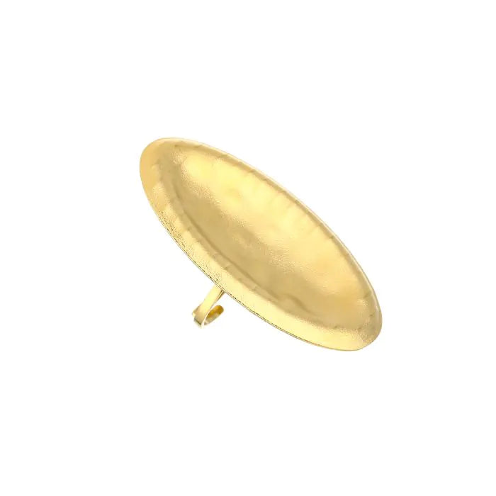 Golden Shield Ring in goud – Naomé Boutique