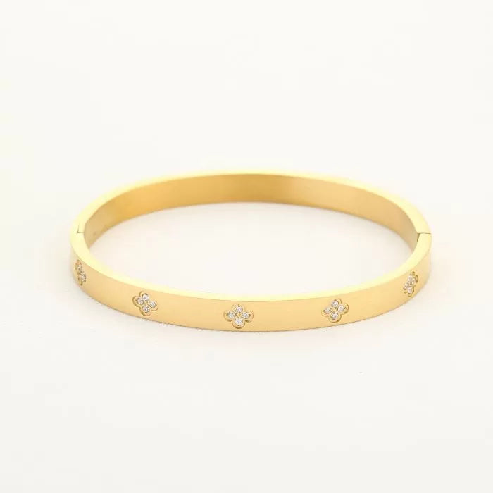 Luxe gouden armband met strass steentjes – Naomé Boutique