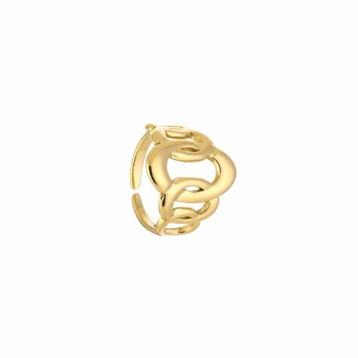 Chain Statement Ring – verstelbare stainless steel ring met schakels