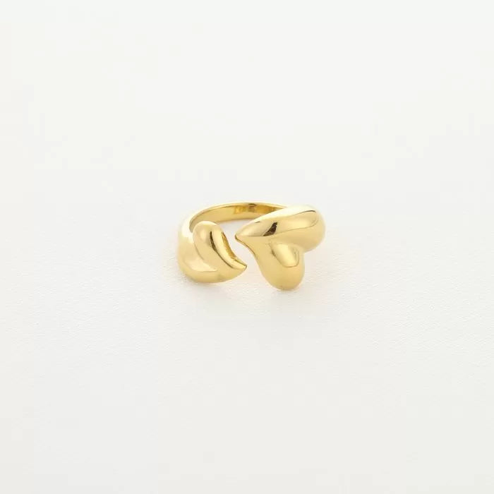 Minimalistische gouden hartjesring – Naomé Boutique