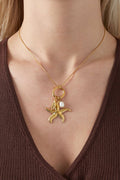 Starfish Charm Necklace – gouden ketting met stervis hange