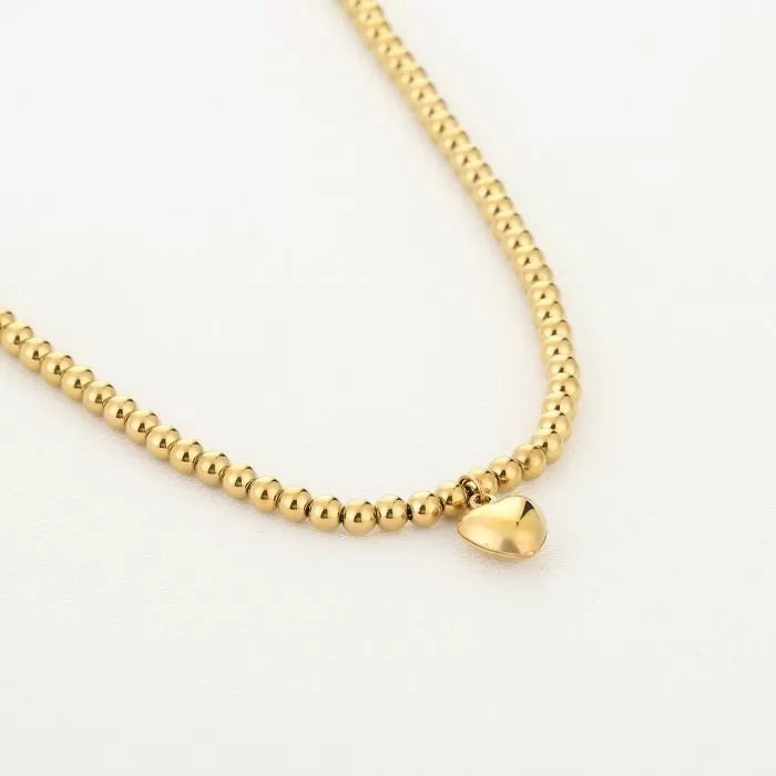 Subtiele goudkleurige ketting met hart – Naomé Boutique