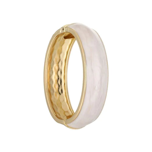 Tijdloze gouden armband met beige details – Naomé Boutique