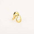 Wave Pearl Ring – gouden stainless steel ring met drie parels – Naomé Boutique